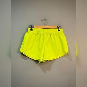 Yellow Danskin Unlined Athletic Shorts Size S EUC